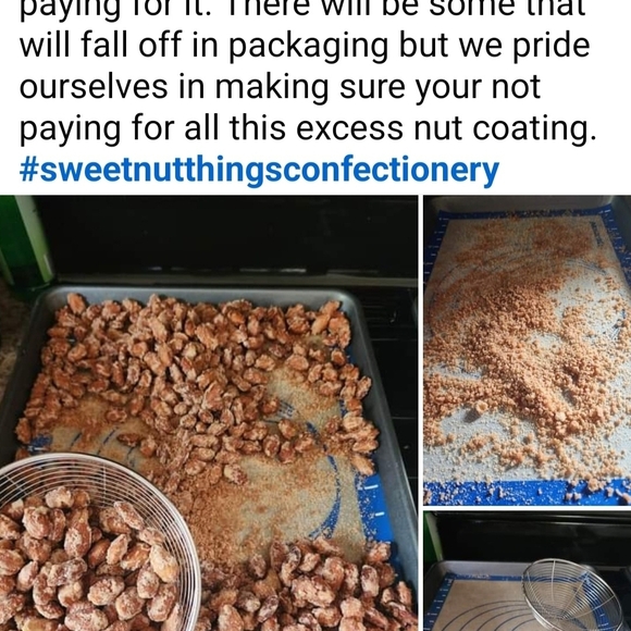 NIB 3oz Wh Choc & Crushed Peppermint Almonds By Sweet Nut-Things Confectionery - Picture 3 of 3